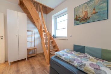 Treppe zum Dachboden | Ferienhaus Gute Stube im Fischerdorf Zirchow auf Usedom